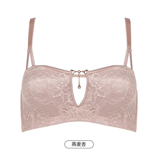 都市丽人聚拢升杯内衣女蕾丝文胸B杯适穿1/2杯超薄款速干常规内衣软钢圈三排扣YB42A5 商品图13