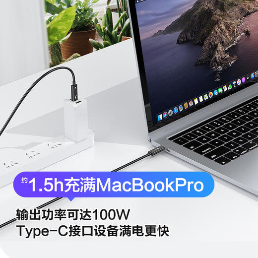 品胜 雷电4数据线 双头Type-C口闪充数据线 双C口PD100W极速闪充 平板笔记本数据线 商品图3