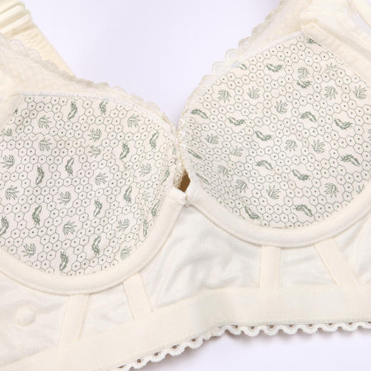 都市丽人美体纤塑强塑调整型内衣女蕾丝塑身A杯3/4杯加厚文胸记忆钢圈五排扣LJ41B7 商品图6
