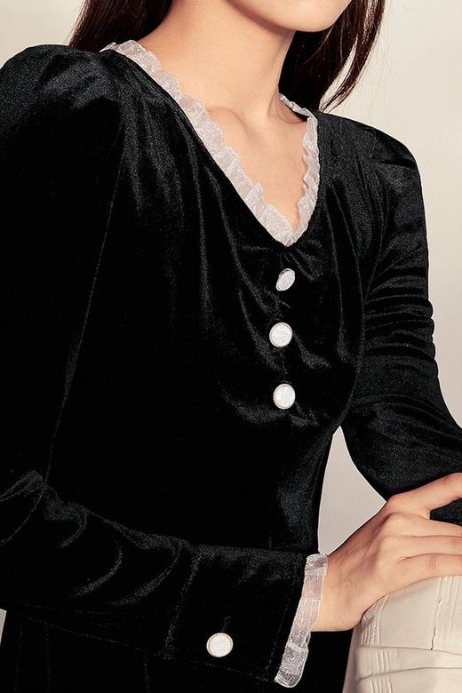 LED'IN 法式优雅复古连衣裙 10212 商品图3