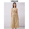 VIMAGE纬漫纪夏季新款V领显瘦洋气吊带连衣裙V2107718 商品缩略图5