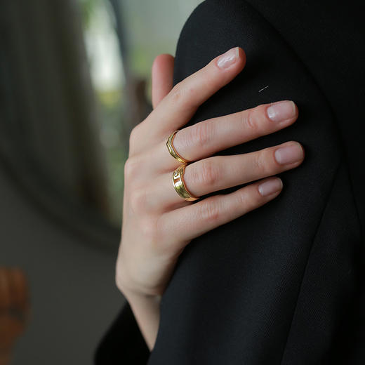 Golden黄金系列｜初雪戒指（戒指活口，码数可调节） 商品图2