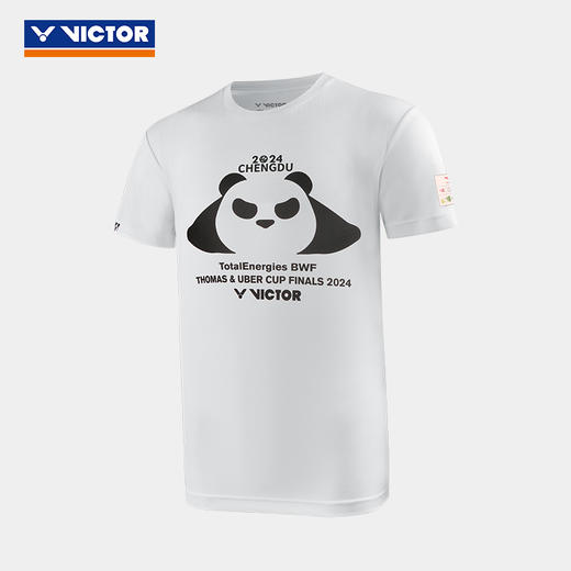 VICTOR威克多 汤尤杯纪念商品羽毛球服透气速干衣亲子同款针织运动T恤 T恤T-TUC2401 T-TUC2402 商品图0
