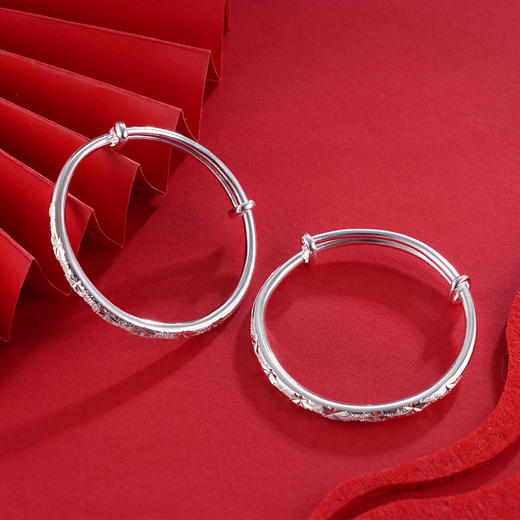 子佩集S999银【天真烂漫】童镯【TZ000089-2】2403 商品图1