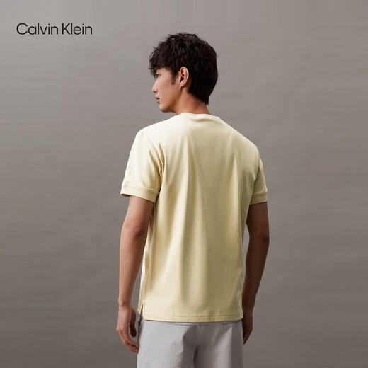 CKJ新款男士休闲简约印花丝光棉光滑短袖T恤J326336 商品图2