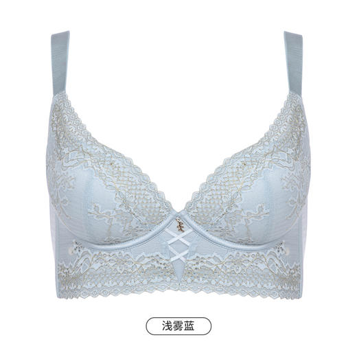 都市丽人美体纤塑强塑调整型内衣女蕾丝塑身A杯3/4杯加厚文胸记忆钢圈五排扣LJ41B7 商品图12