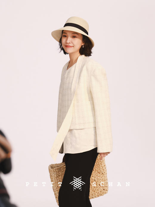 PETIT SCHAN小闪 CLO#198 Marsh Marigold 立金花 意大利进口面料法式随性箱型外套 商品图2