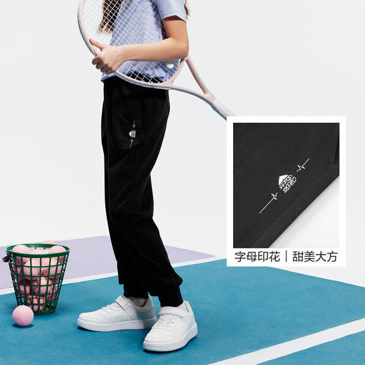 巴拉巴拉女童裤子儿童休闲裤夏装中大童长裤速干运动洋气束脚裤潮 商品图0