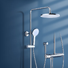 九牧（JOMOO） 淋浴花洒套装家用浴室淋浴喷头硅胶除垢隐藏集成喷枪花洒头沐浴顶喷手持增压花洒淋浴器 【集成喷枪硅胶净垢花洒】36439 商品缩略图1