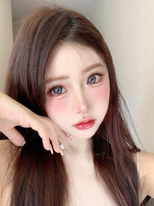 正品大直径年抛 Sheepcon月光小猫美瞳 直径14.5着色14.4 韩国 商品图3