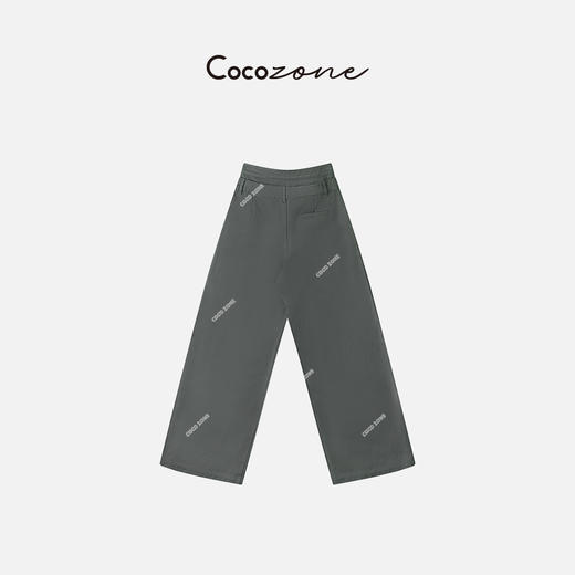 刘一一&COCO ZONE100%棉双腰头设计气质直筒休闲长裤23C30319 商品图1