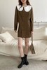 Stay2Weeks 咖啡撞色彼得潘领连衣裙 14533 商品缩略图6