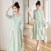 新中式套裙2024年春季新款时尚气质显瘦两件套连衣裙MX862 商品缩略图0