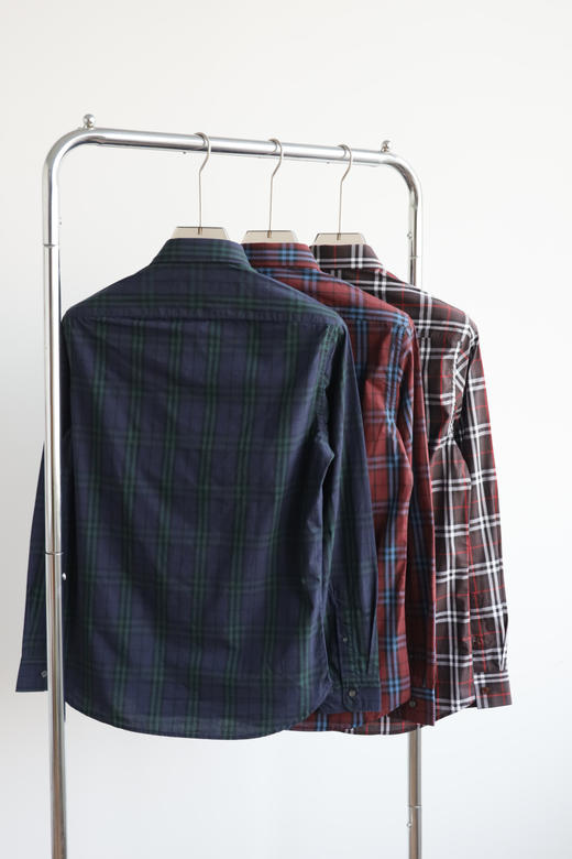 适合130斤左右 断码特清 B.B.R细格纹 三色棉质衬衫 CS201 商品图5