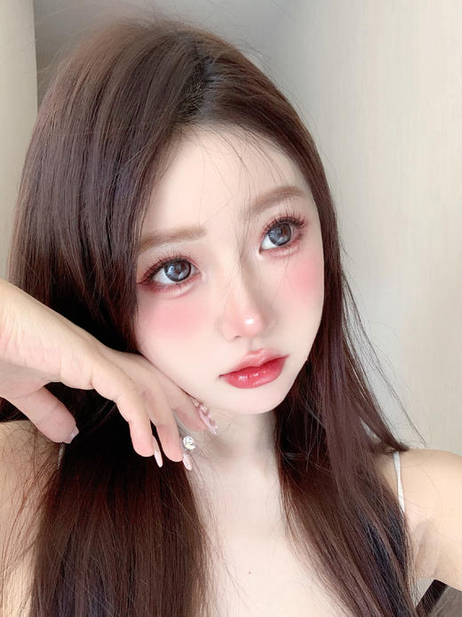 正品大直径年抛 Sheepcon月光小猫美瞳 直径14.5着色14.4 韩国 商品图4