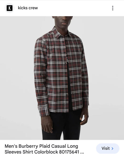 适合130斤左右 断码特清 B.B.R细格纹 三色棉质衬衫 CS201 商品图4