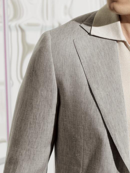 Stylbiella 法国亚麻250克重灰色全麻衬套装 商品图1