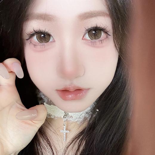 正品大直径年抛 Sheepcon肉桂可可美瞳 直径14.5着色14.4 韩国 商品图3
