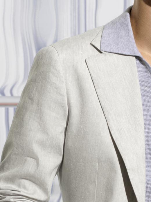 Stylbiella 法国亚麻300克重浅灰色全麻衬套装 商品图2