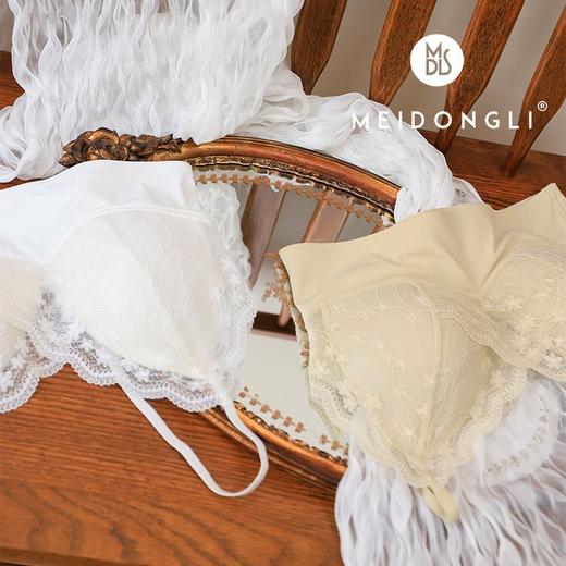 2025春夏【蕾丝美背 性感薄款裸感内衣】舒适固定杯 防走光裹胸拼接一片式内衣 商品图2