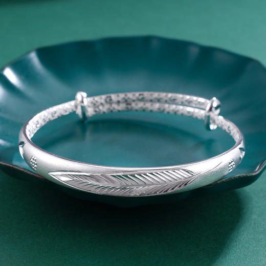 子佩集S999银【幽花树明】手镯【MXSZ003】推拉2403 商品图4