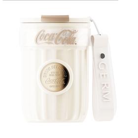 格沵（germ） 可口可乐联名款徽章系列保温杯 GE-CK23AW-B55系列 雪融白 400mL