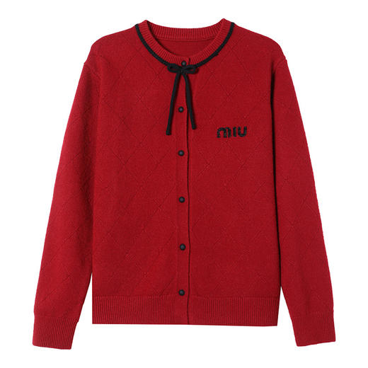 CC26-8025小香风今年流行毛衣外套女春秋2024新款早春短款上衣针织开衫批发 商品图4