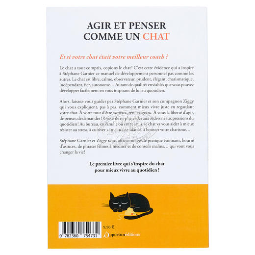 【中商原版】像猫一样思考 生活哲学 法文原版 Agir et penser comme un chat Stephane Garnier 商品图1