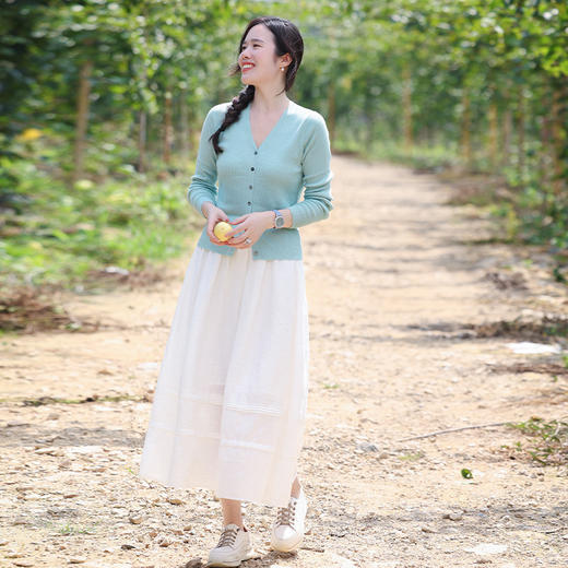 【现货】春季百搭气质A字裙半裙 商品图3