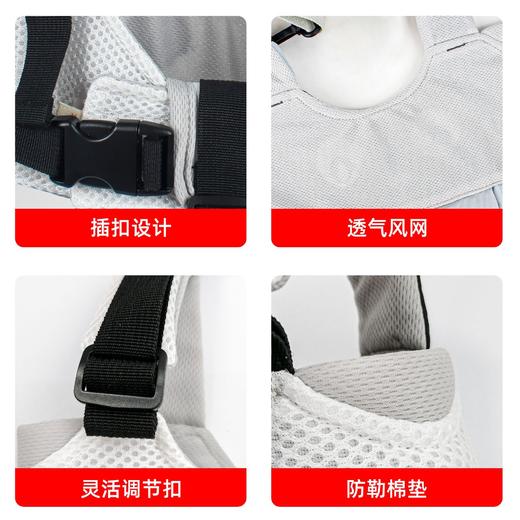 【科学双肩式 学步更从容】婴儿学步带网布透气小熊款宝宝学走路牵引带多功能提篮学步带 商品图2
