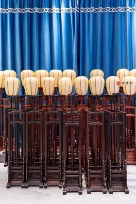 红桥红  家具严选  缅甸花梨（大果紫檀）/大红酸枝/紫光檀【嘉木堂升降式灯台 宫灯】