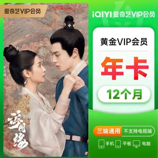 爱奇艺会员爱奇艺黄金VIP周/月/季/年卡-【不支持电视端】 商品图2