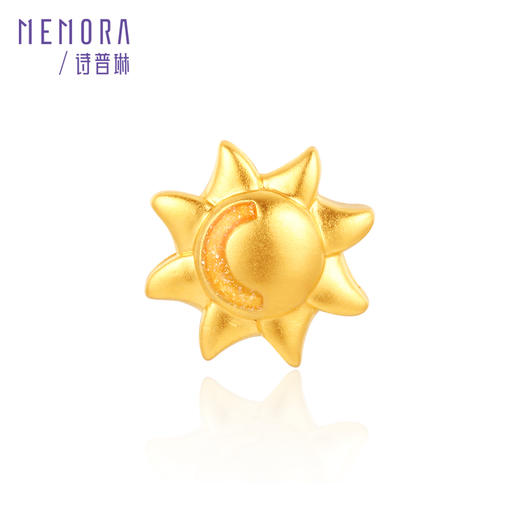 等一朵花开 太阳-心有阳光 黄金足金转运珠女款MEMORA诗普琳HP649501 商品图6
