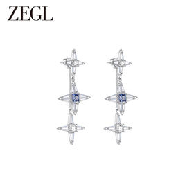 ZEGL设计师月映星河系列星星耳环2024新款爆款925银针耳饰女耳钉