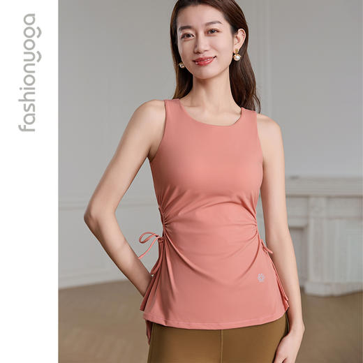 【特卖不退换】FY14262系带裙摆一体杯背心 商品图6