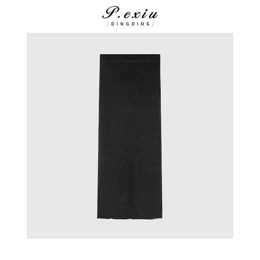 03-4潘依绣丁丁宠粉PanYiXiu/潘依绣法式高级感修身包臀直筒针织半身裙 ZZ0385 商品图2