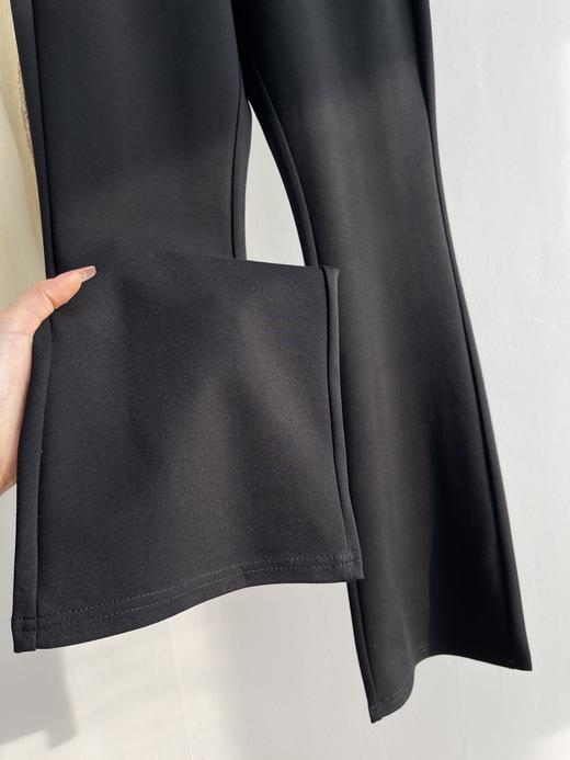 黑色休闲裤高腰显瘦垂感西装裤 新款秋冬女裤休闲直筒西裤 ASM125244 商品图2