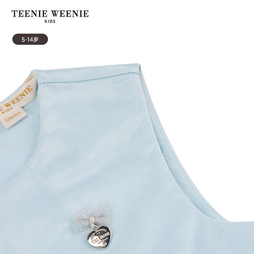 TeenieWeenie Kids小熊童装春夏女童无袖钻纱优雅连衣裙TKOW246367N 商品图6