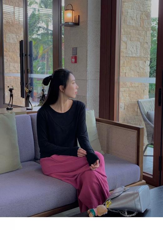 老米优品🎈自然风设计感，度假风拉满《莱赛尔天丝假两件叠搭T》轻盈，仙气，独特，显瘦！T240308A 商品图6