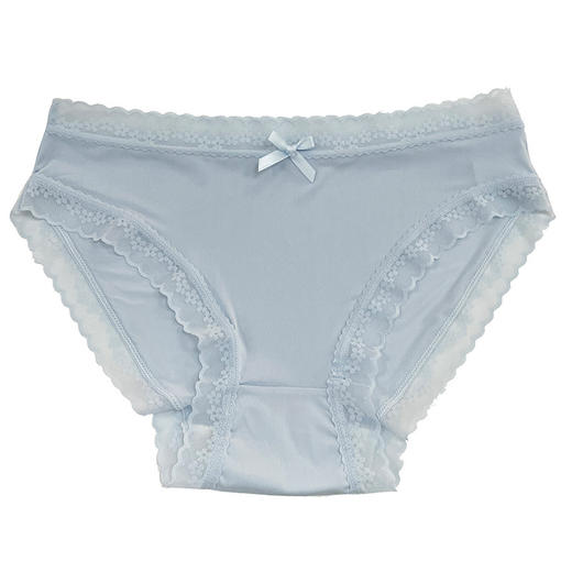 “奶油少女”【屁屁面膜裤】春夏纯色蕾丝内裤女生中腰速干 商品图4