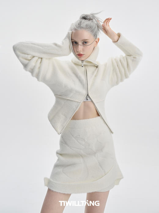 TIWILLTANG启世录“无垠星域”提花翻领开衫套装 商品图3