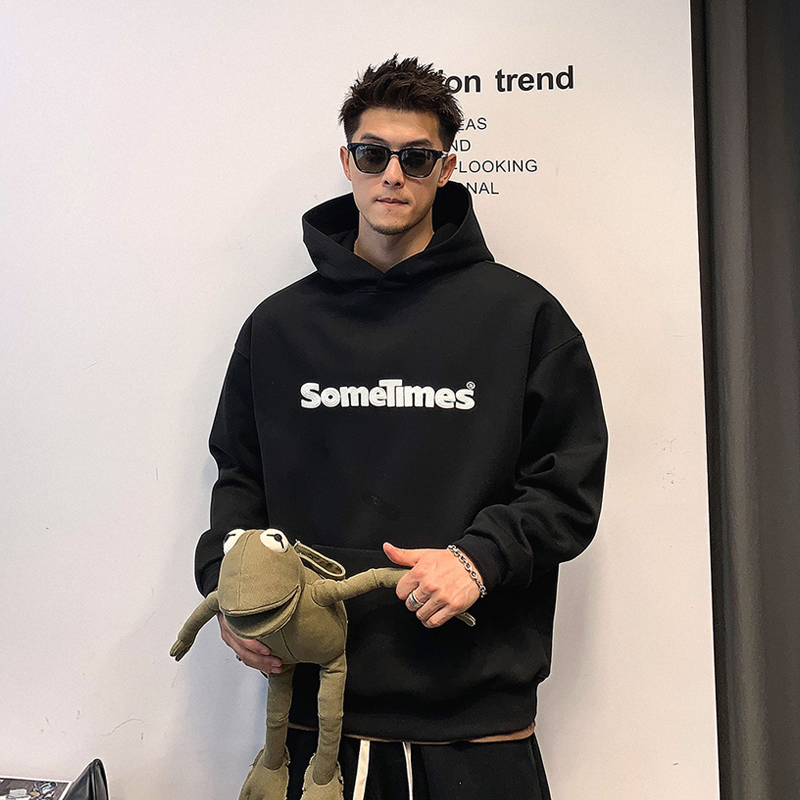 徐太浪美式休闲卫衣男连帽ins潮学院风青年运动帽衫外套