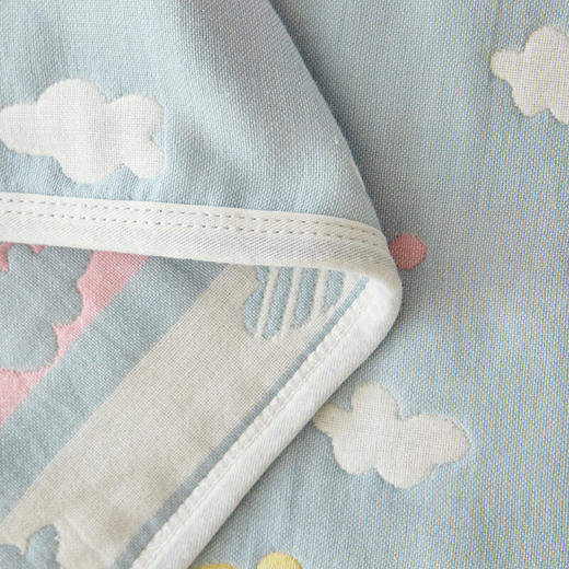 恒源祥纯棉纱布毛巾被六层加厚毯子单人儿童夏凉午休空调披肩150×200cm 商品图4