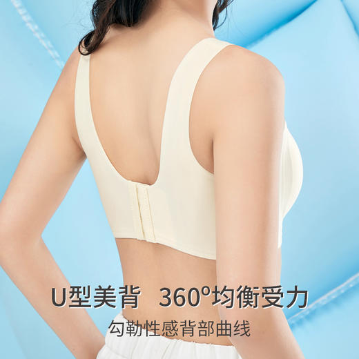 雅黛丽内衣女小胸薄款透气无痕裸感文胸果冻条软支撑晾感美背胸罩 商品图4