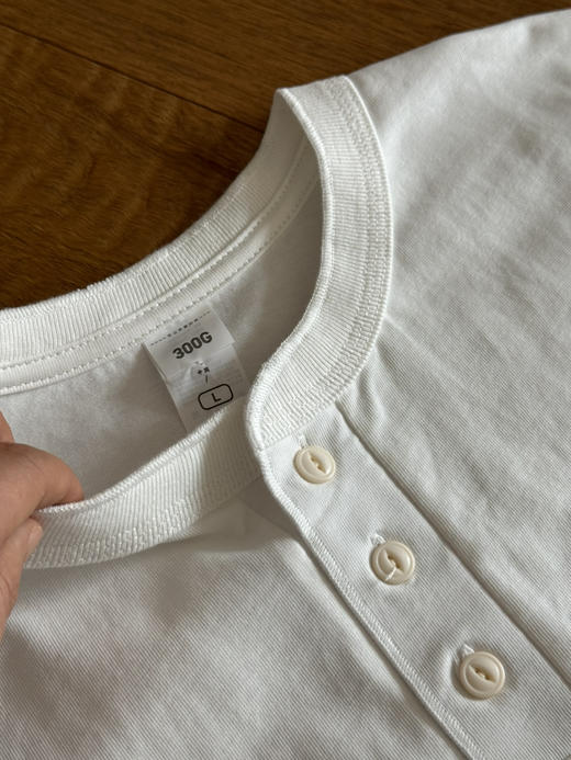 300克纯棉重磅水洗｜亨利领男T恤上衣【包邮+三天无理由退huan】 商品图13