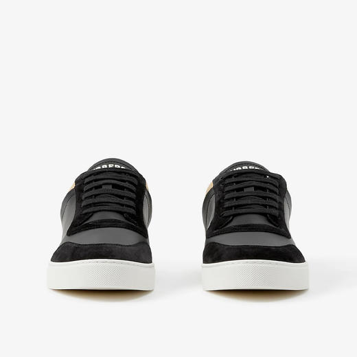 【一】BURBERRY 巴宝莉 男士皮革、绒面革和格纹休闲运动鞋 混色 8070818 A7626 商品图1