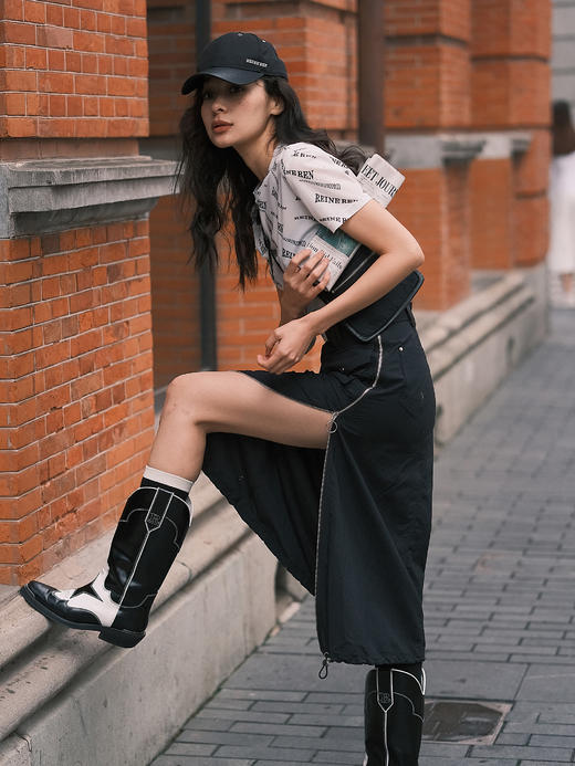 双腰头工装半裙 商品图1