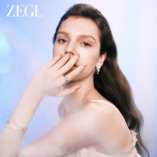 ZEGL设计师月映星河系列925银月亮耳环女2024新款高级感耳钉耳饰 商品图1