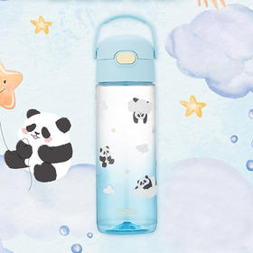膳魔师x熊猫乐园tritan儿童直饮杯户外手提便携水杯600ml