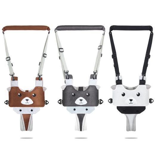 【科学双肩式 学步更从容】婴儿学步带网布透气小熊款宝宝学走路牵引带多功能提篮学步带 商品图3